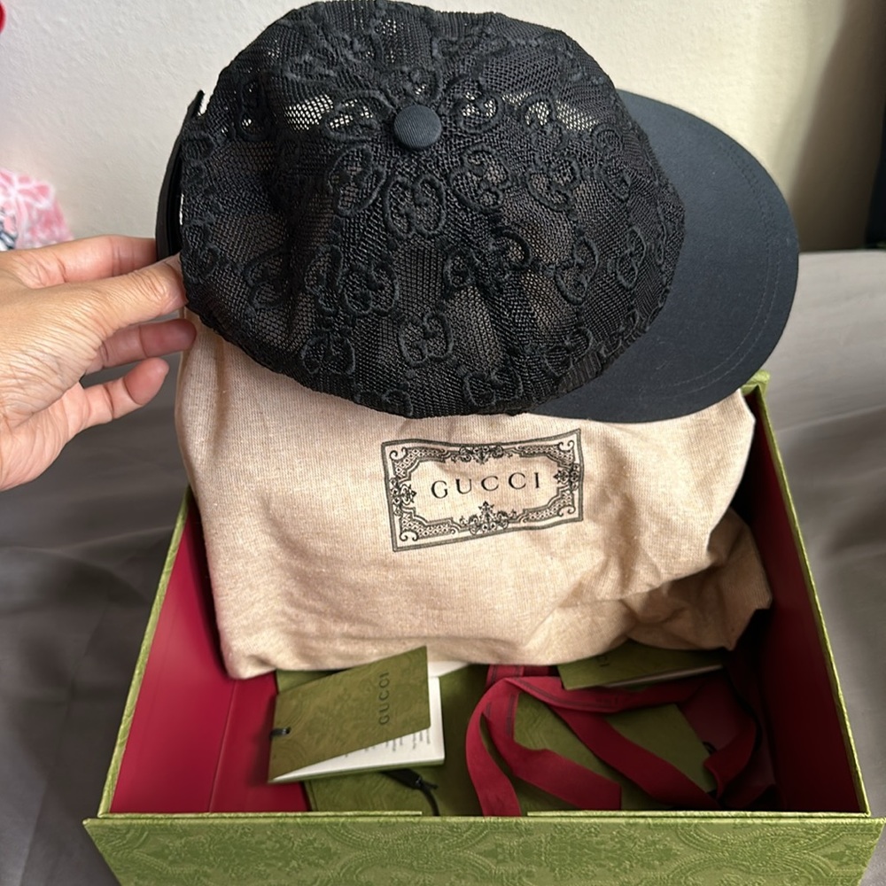 Gucci Mesh Embroidered Hat - Picture 9 of 11